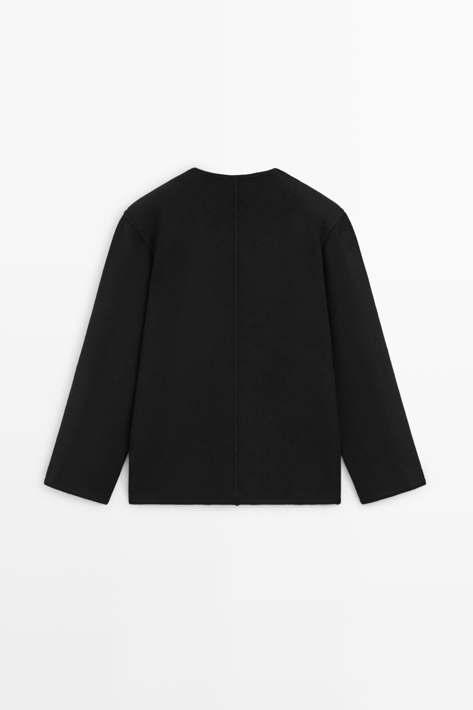 100% Wool Knit Cardigan with Button Details